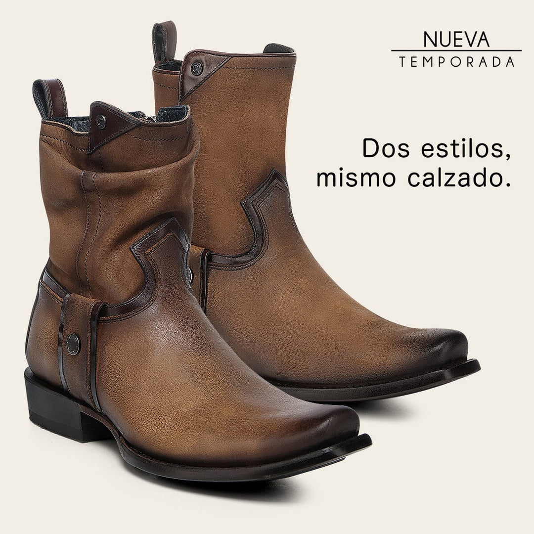 Botín urbano en piel genuina para caballero Botas y Botines 