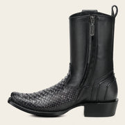 Bota urbana en piel genuina de pitón para caballero Botas y Botines 