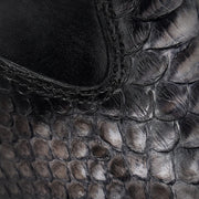 Bota urbana en piel genuina de pitón para caballero Botas y Botines 
