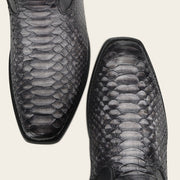 Bota urbana en piel genuina de pitón para caballero Botas y Botines 