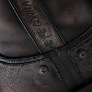 Bota urbana en piel genuina de pitón para caballero Botas y Botines 