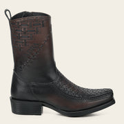 Bota urbana en piel genuina para caballero