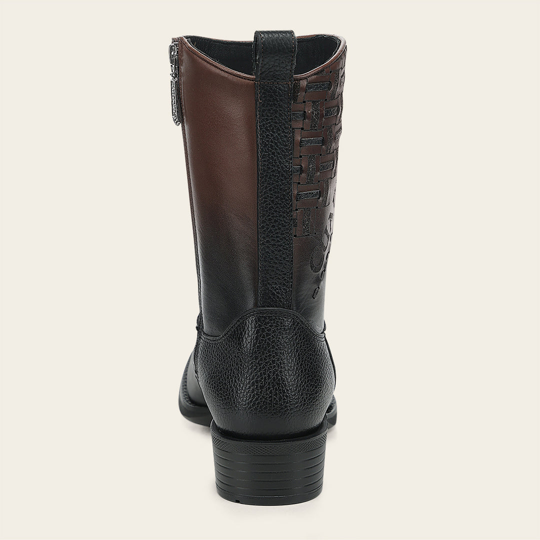 Bota urbana en piel genuina para caballero