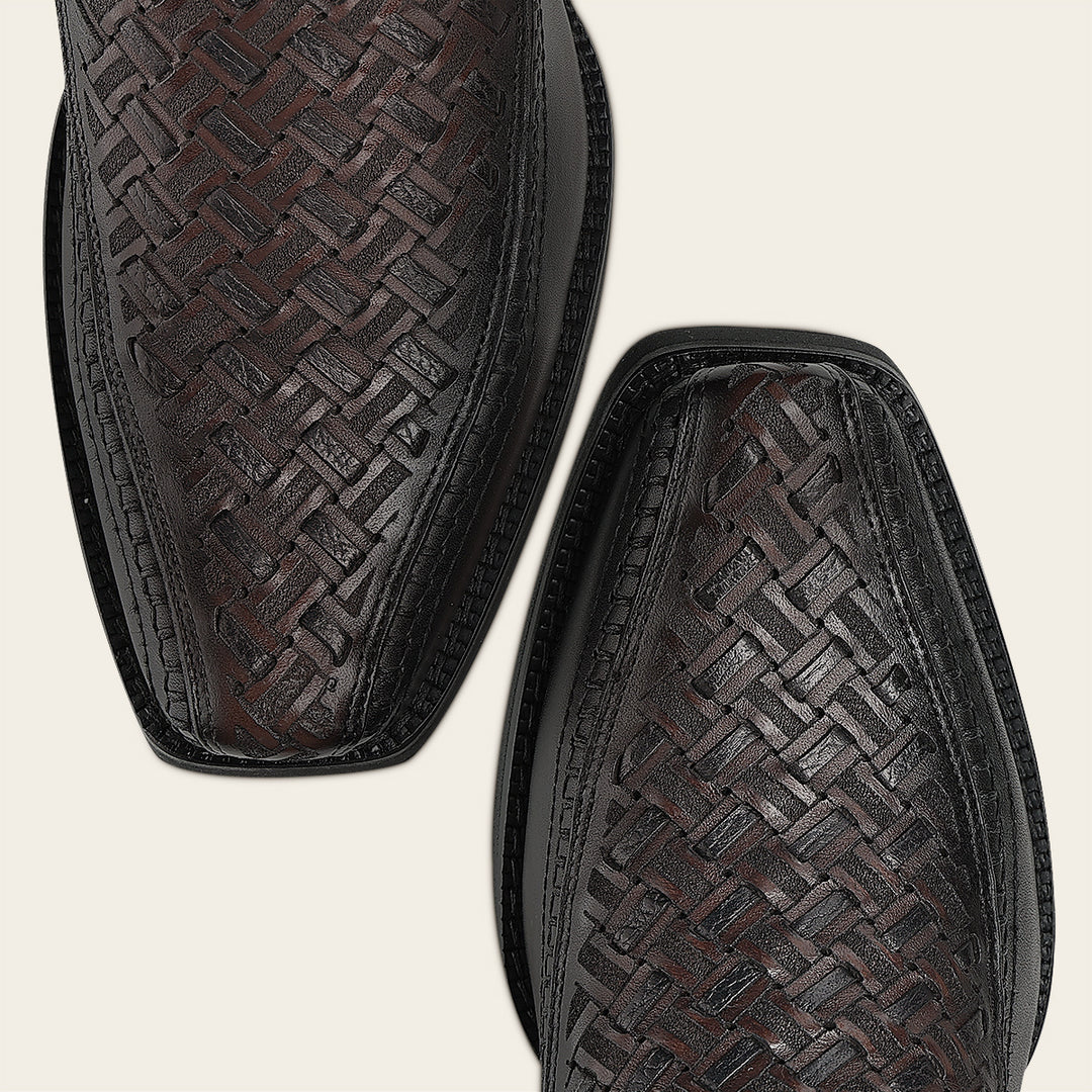 Bota urbana en piel genuina para caballero