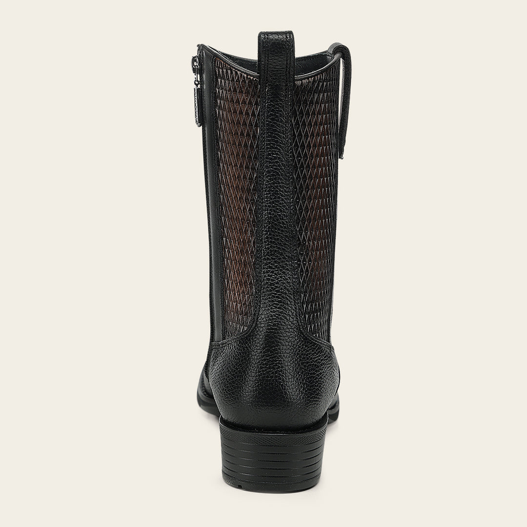 Bota urbana en piel genuina de venado italiano para caballero