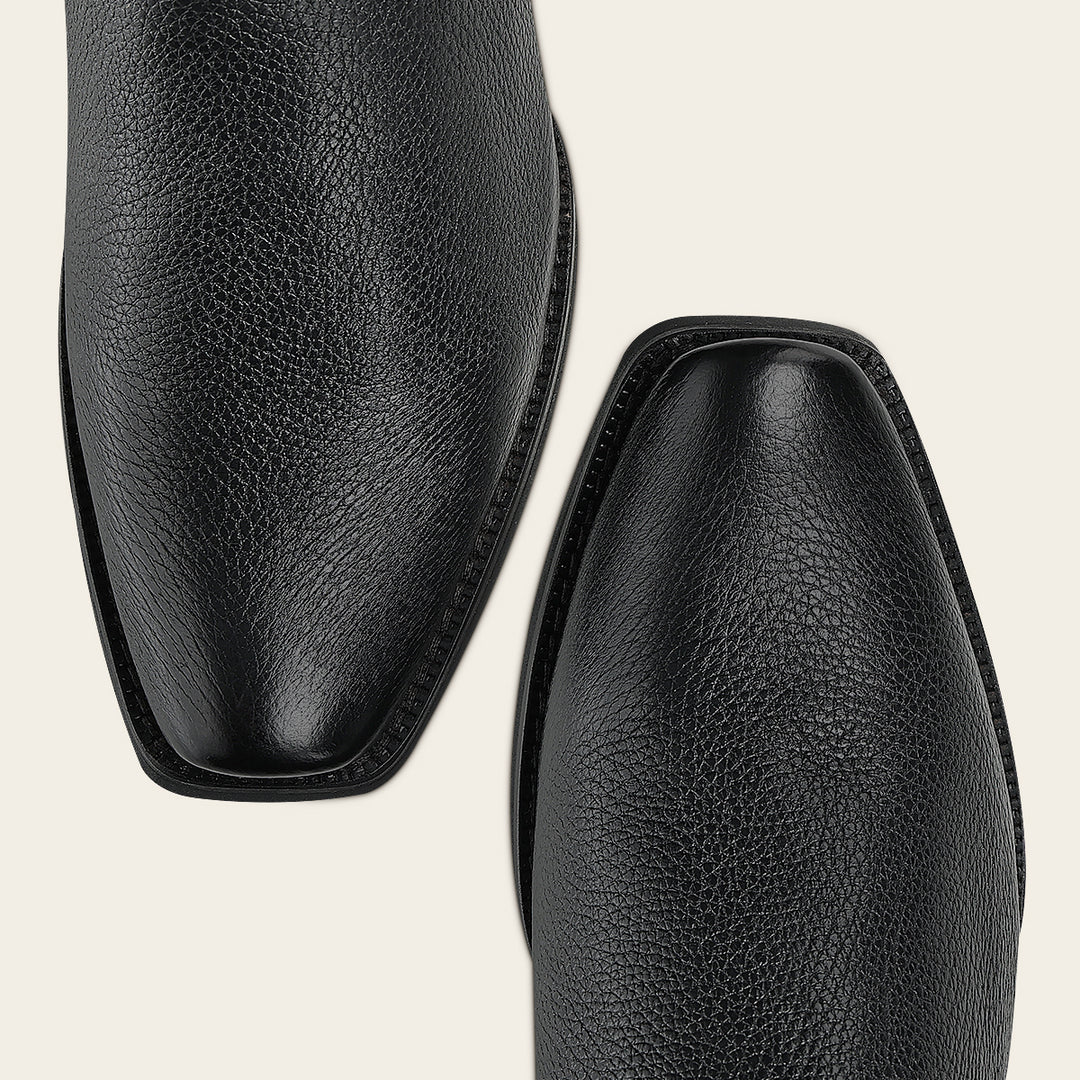 Bota urbana en piel genuina de venado italiano para caballero