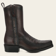 Bota urbana en piel genuina de fuscus para caballero