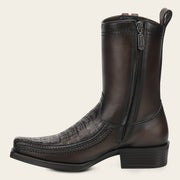 Bota urbana en piel genuina de fuscus para caballero