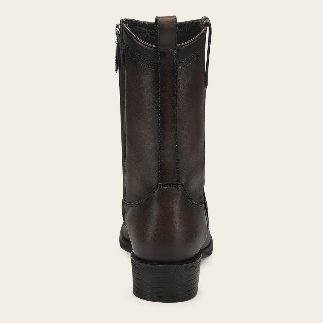 Bota urbana en piel genuina de fuscus para caballero