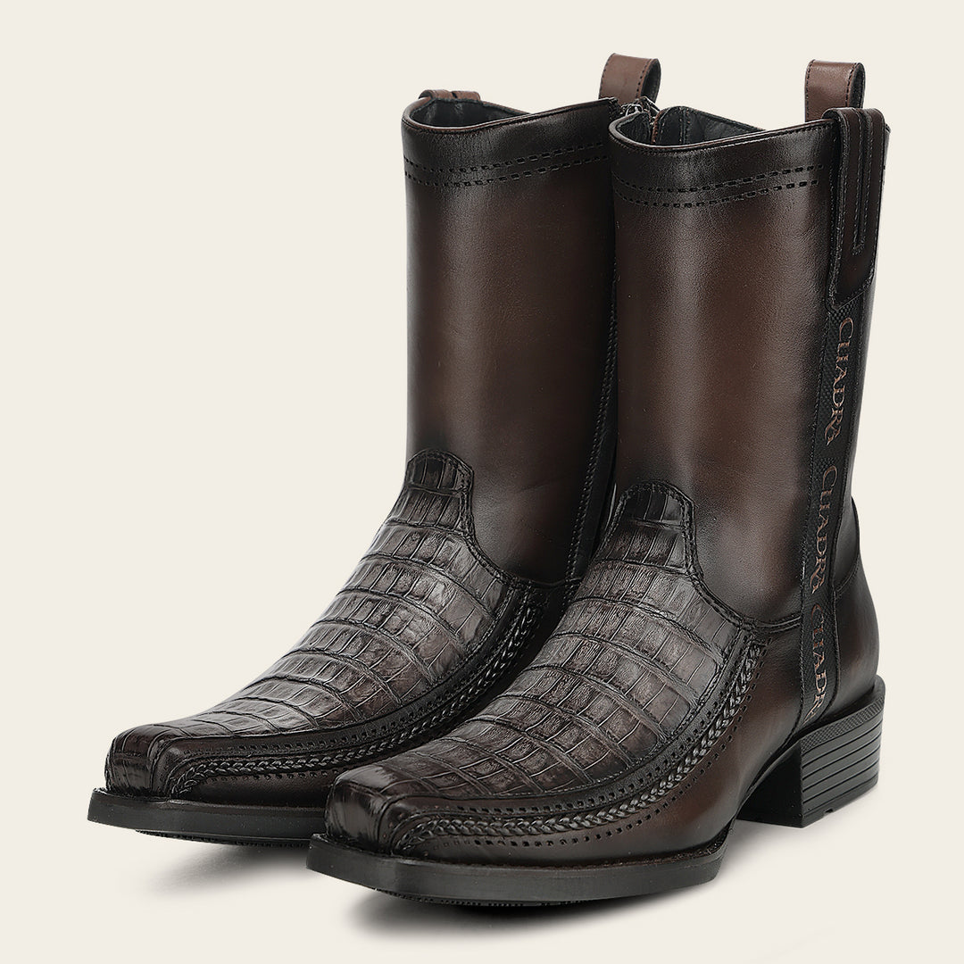 Bota urbana en piel genuina de fuscus para caballero