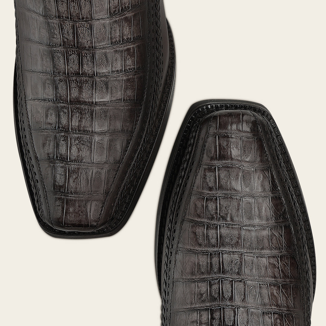 Bota urbana en piel genuina de fuscus para caballero