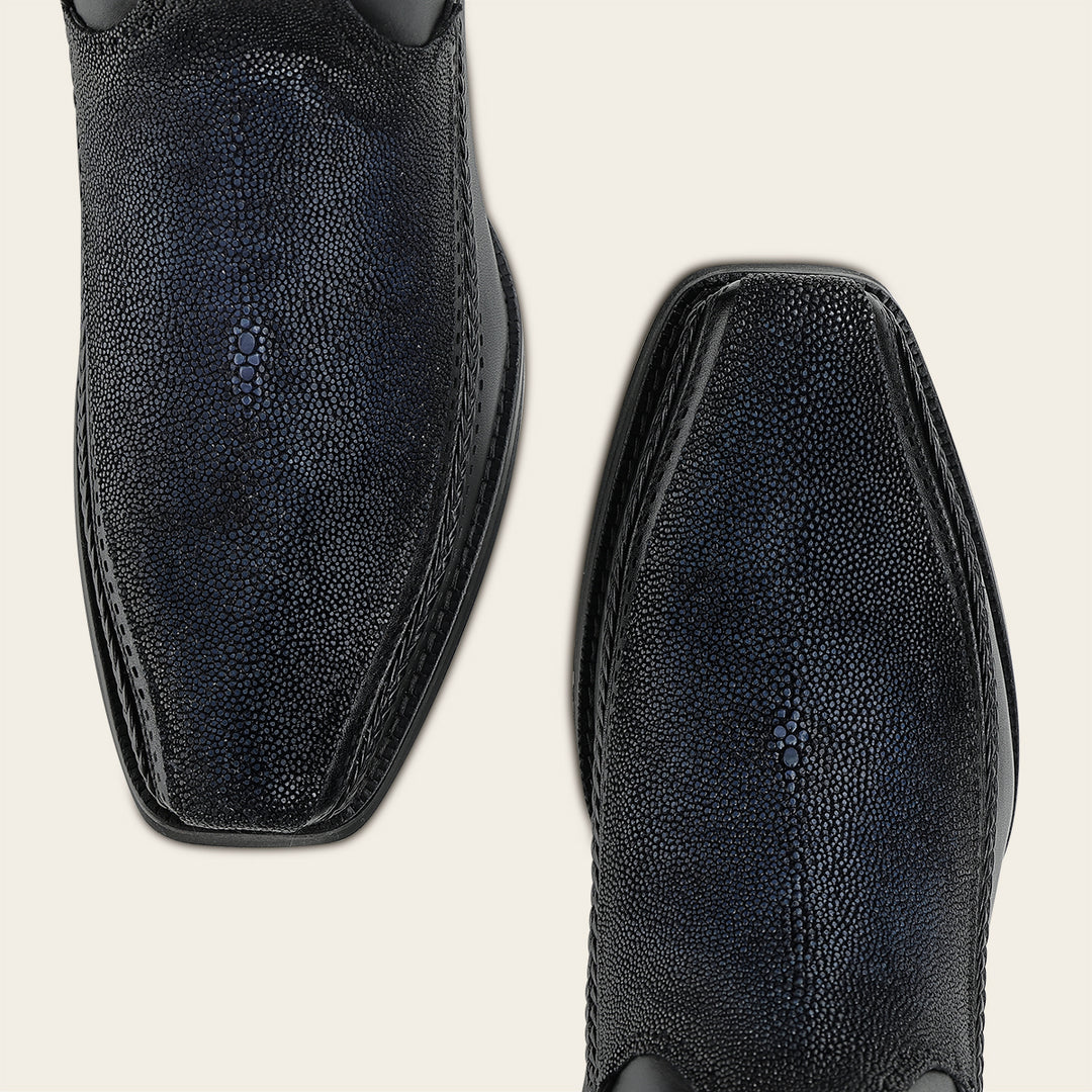 Bota urbana en piel genuina de mantarraya para caballero