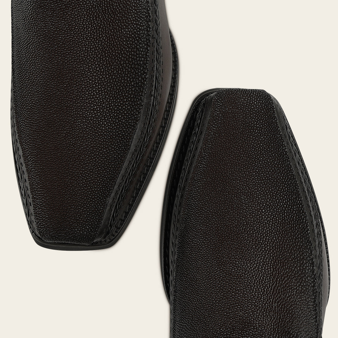 Bota urbana en piel genuina de mantarraya para caballero
