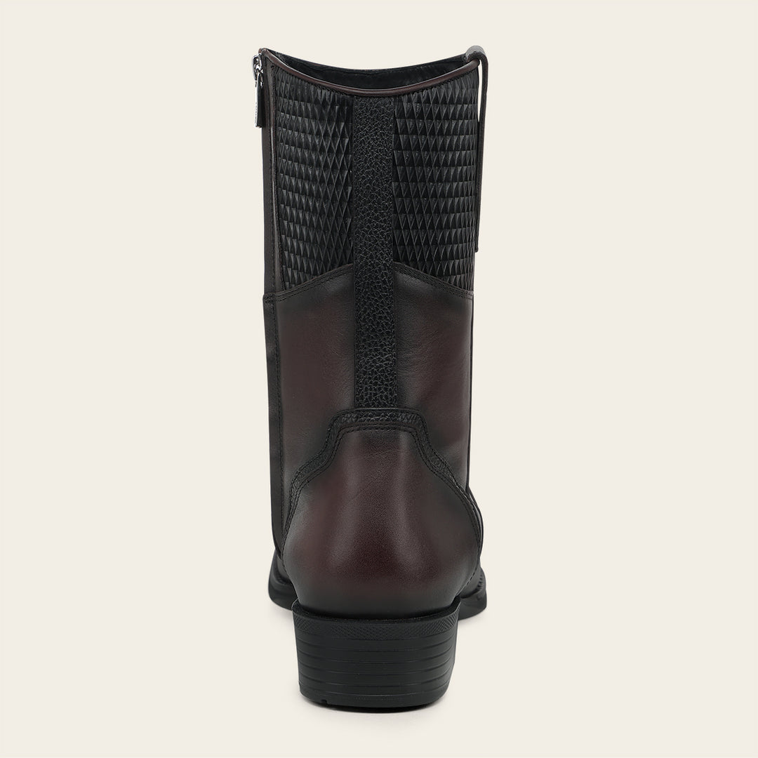 Bota urbana en piel genuina de bovino para caballero