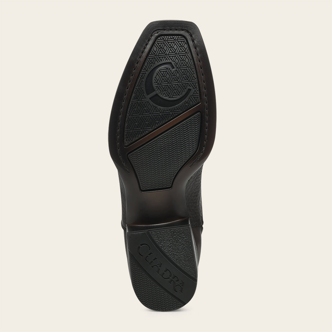 Bota urbana en piel genuina de bisonte para caballero
