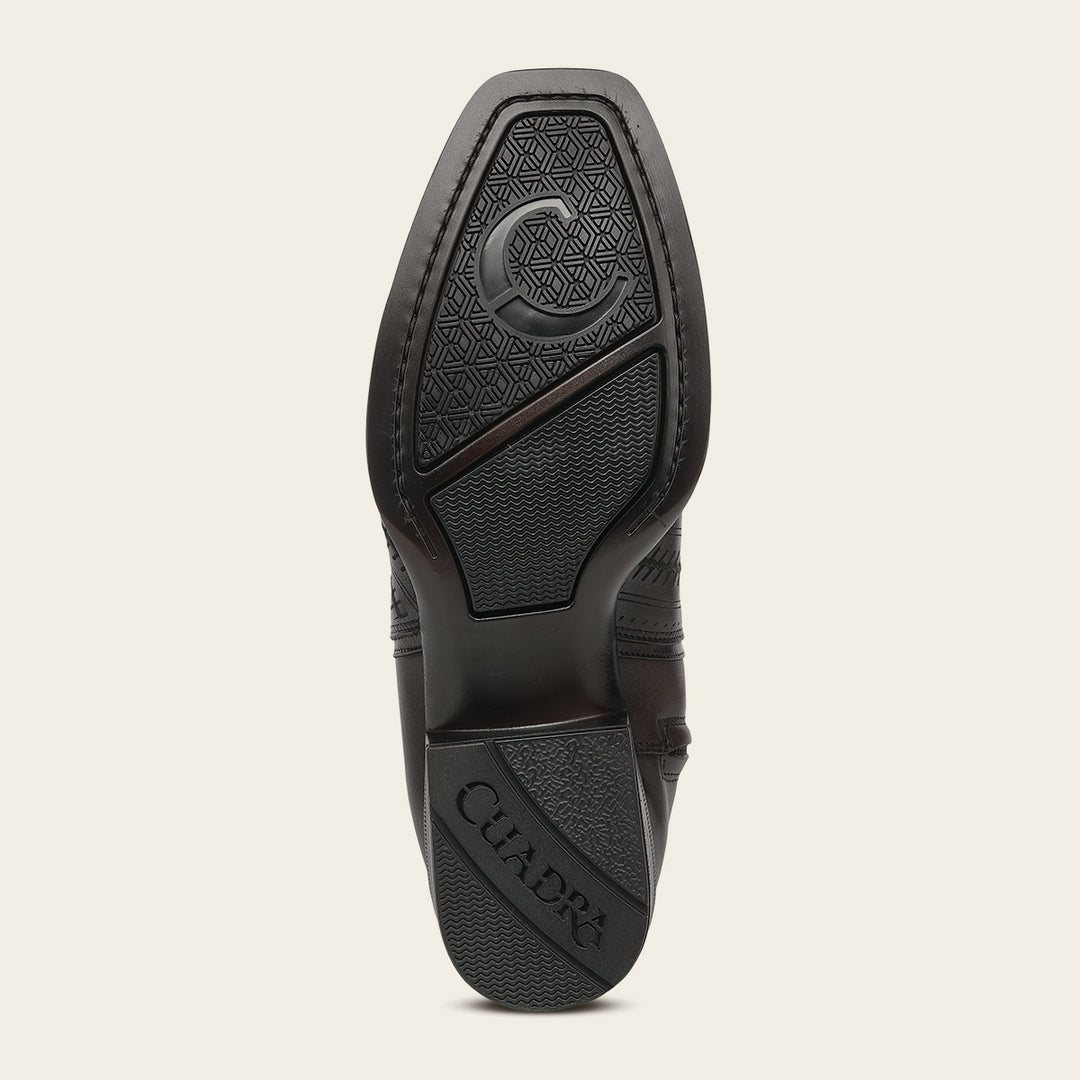 Bota urbana en piel genuina de bovino para caballero