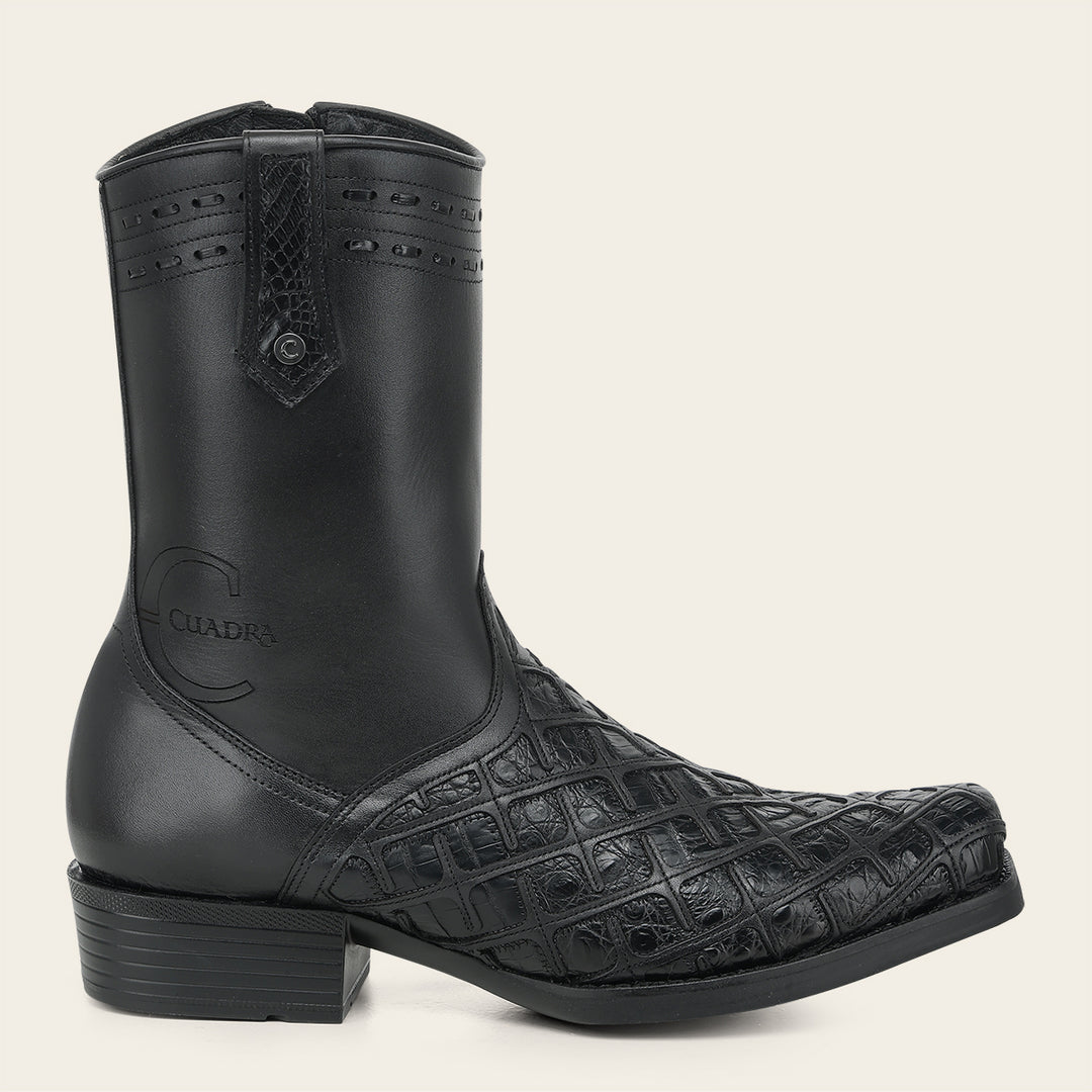 Bota urbana en piel genuina de fuscus para caballero