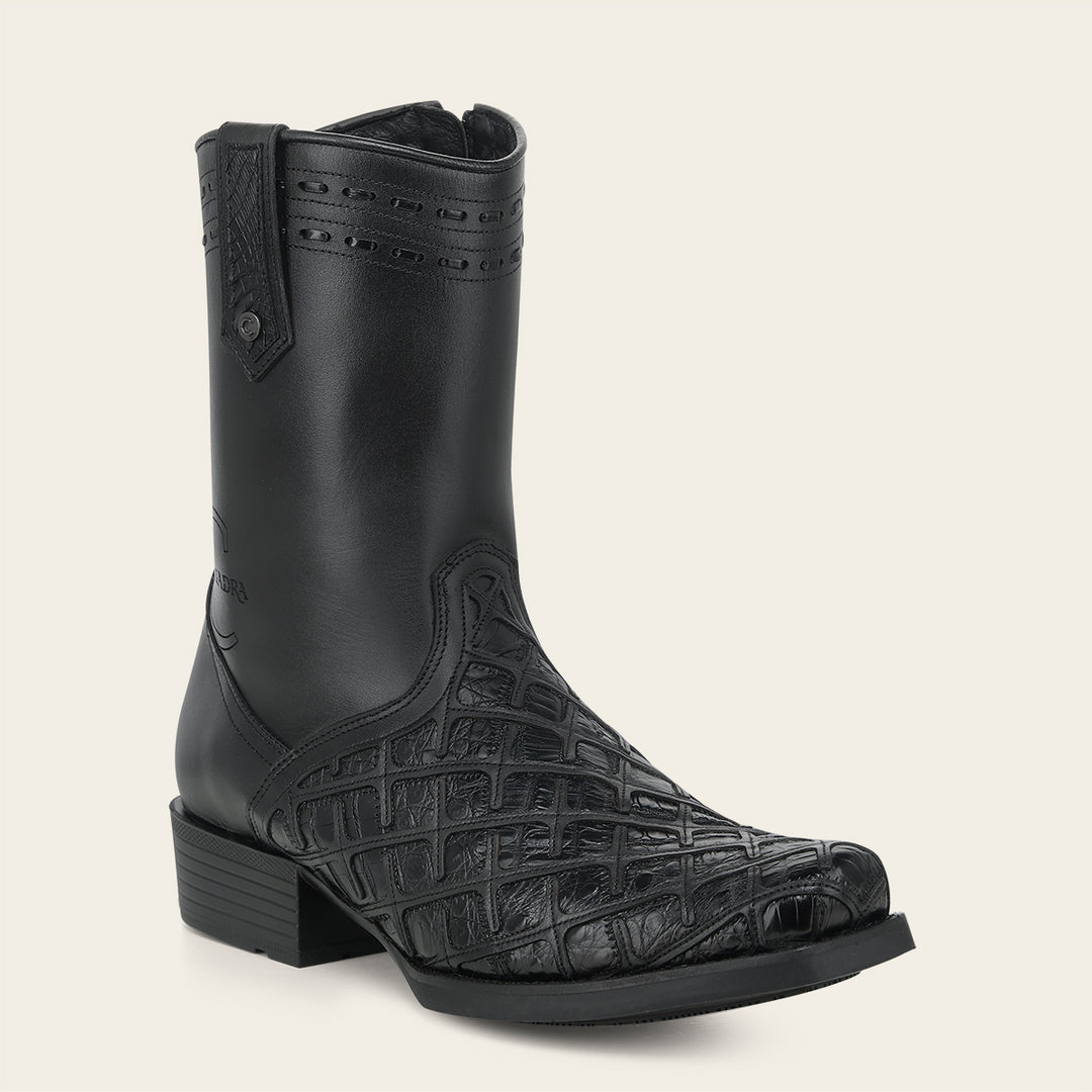 Bota urbana en piel genuina de fuscus para caballero