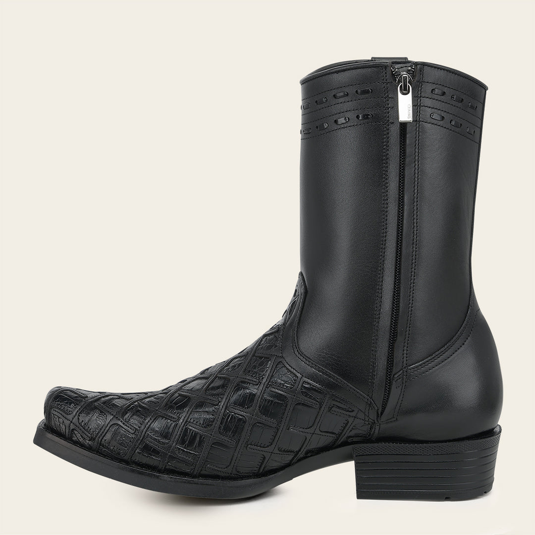 Bota urbana en piel genuina de fuscus para caballero