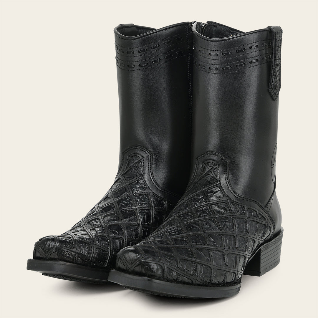 Bota urbana en piel genuina de fuscus para caballero