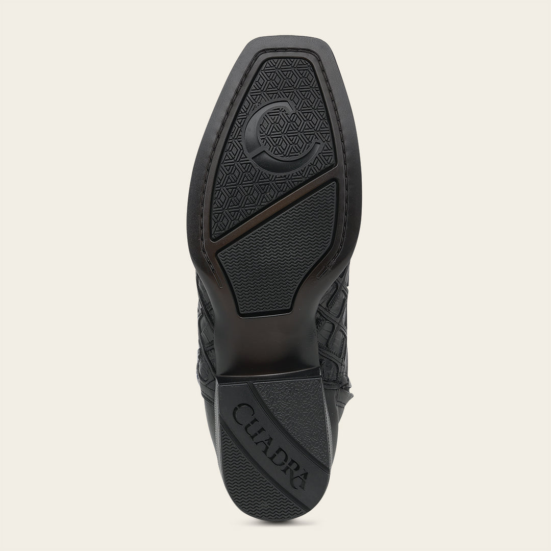 Bota urbana en piel genuina de fuscus para caballero
