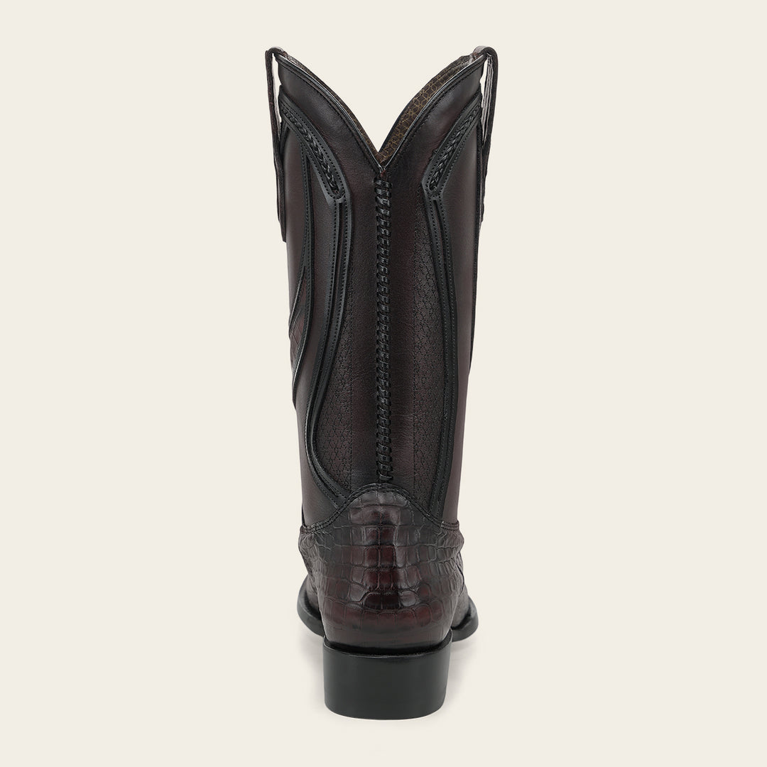 Bota tradicional "Edición limitada 35 aniversario" en piel genuina de alligator para caballero