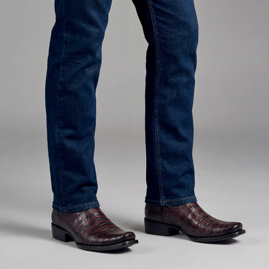 Bota tradicional "Edición limitada 35 aniversario" en piel genuina de alligator para caballero