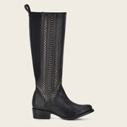 Bota casual en piel genuina de pitón para dama Novedades 