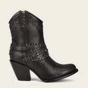 Botín en piel genuina de pitón Botas y Botines 