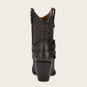 Botín en piel genuina de pitón Botas y Botines 