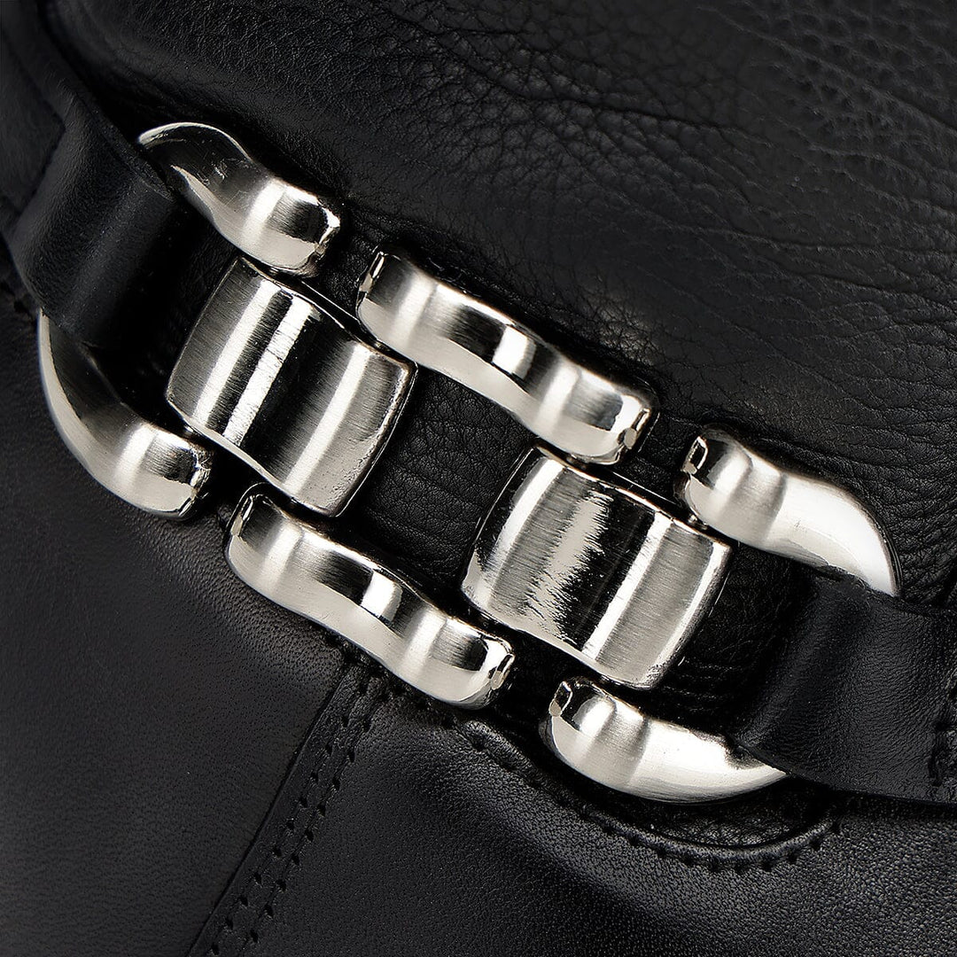 Bota estilo ecuestre en piel genuina para dama Botas y Botines 