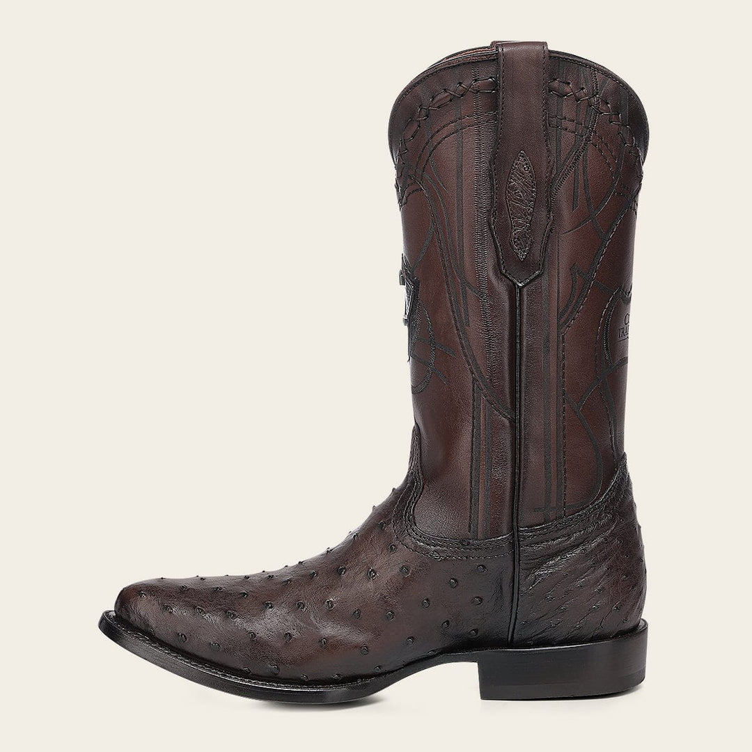 Bota tradicional Orígenes en piel genuina de avestruz para caballero Botas y Botines 