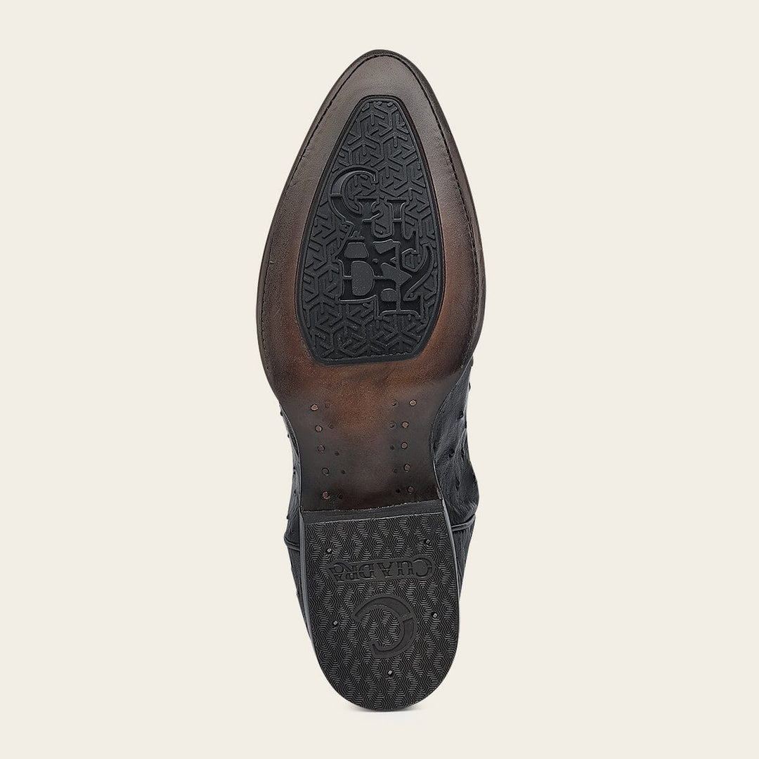 Bota tradicional Orígenes en piel genuina de avestruz para caballero Botas y Botines 