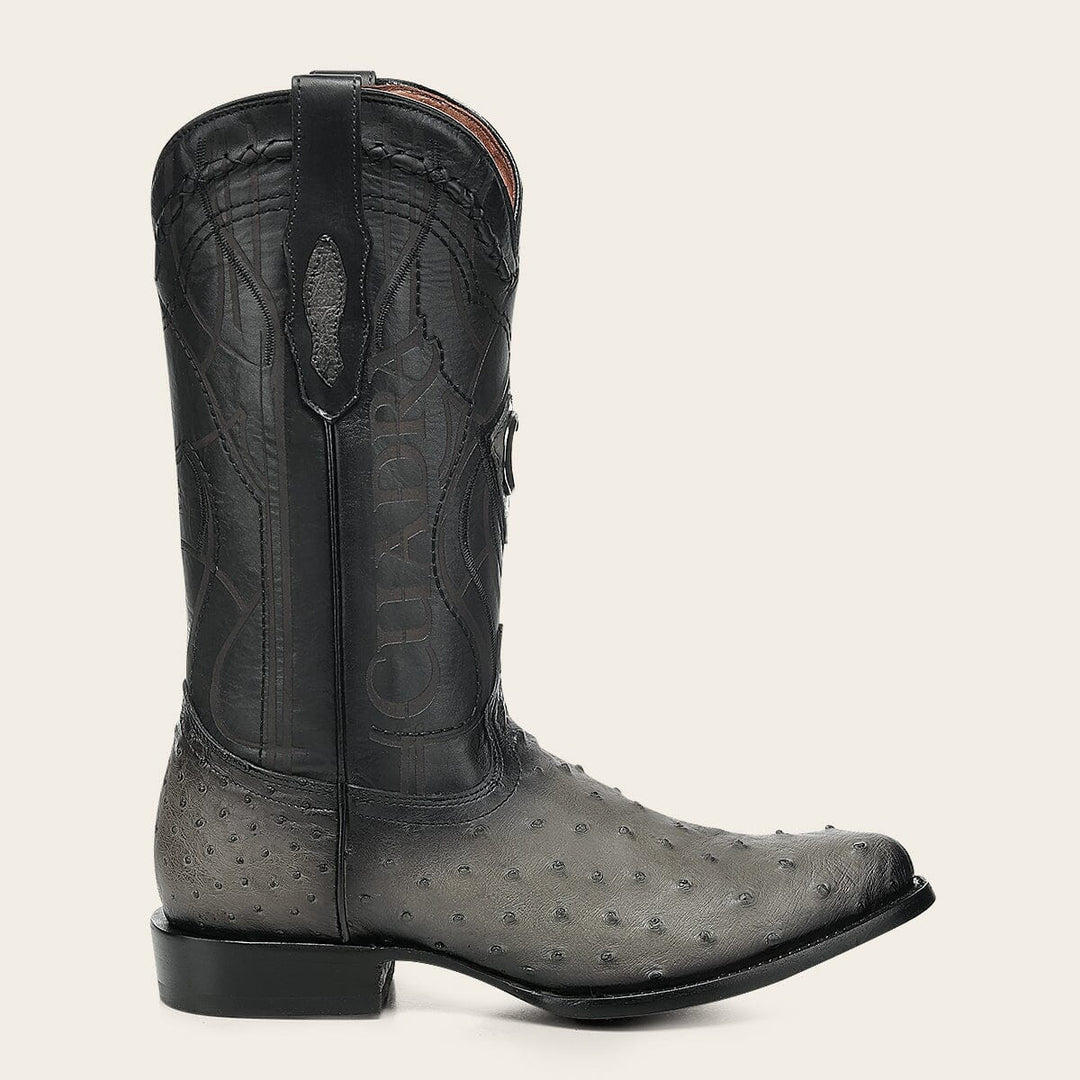 Bota tradicional Orígenes en piel genuina de avestruz para caballero Botas y Botines 