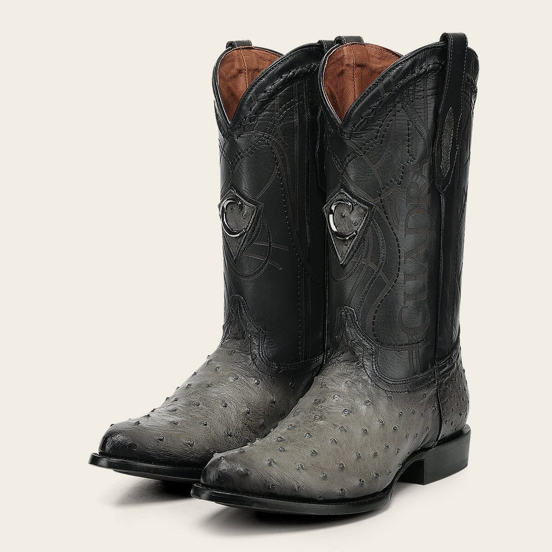 Bota tradicional Orígenes en piel genuina de avestruz para caballero Botas y Botines 