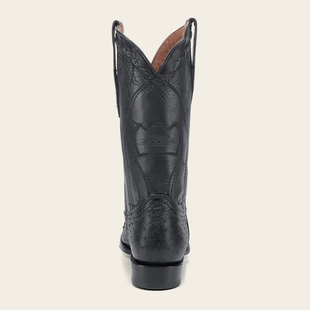 Bota tradicional Orígenes en piel genuina de avestruz para caballero Botas y Botines 