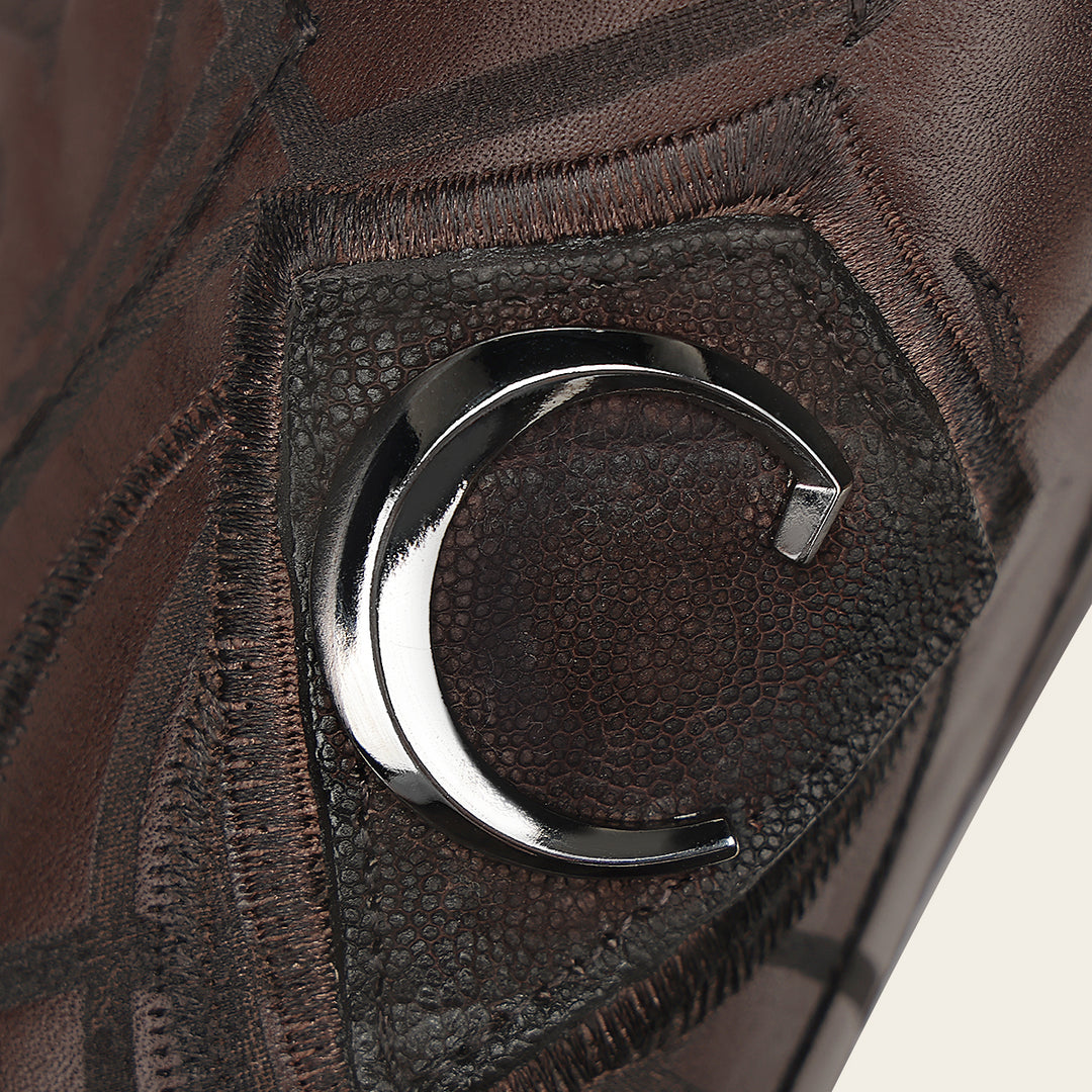 Bota tradicional en piel genuina de avestruz para caballero (Copy)