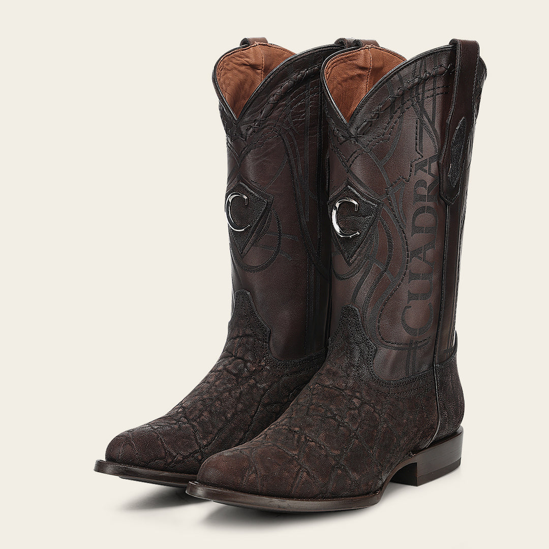 Bota tradicional en piel genuina de avestruz para caballero (Copy)