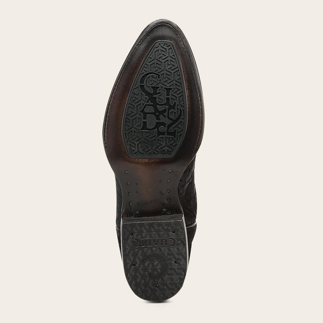 Bota tradicional en piel genuina de avestruz para caballero (Copy)