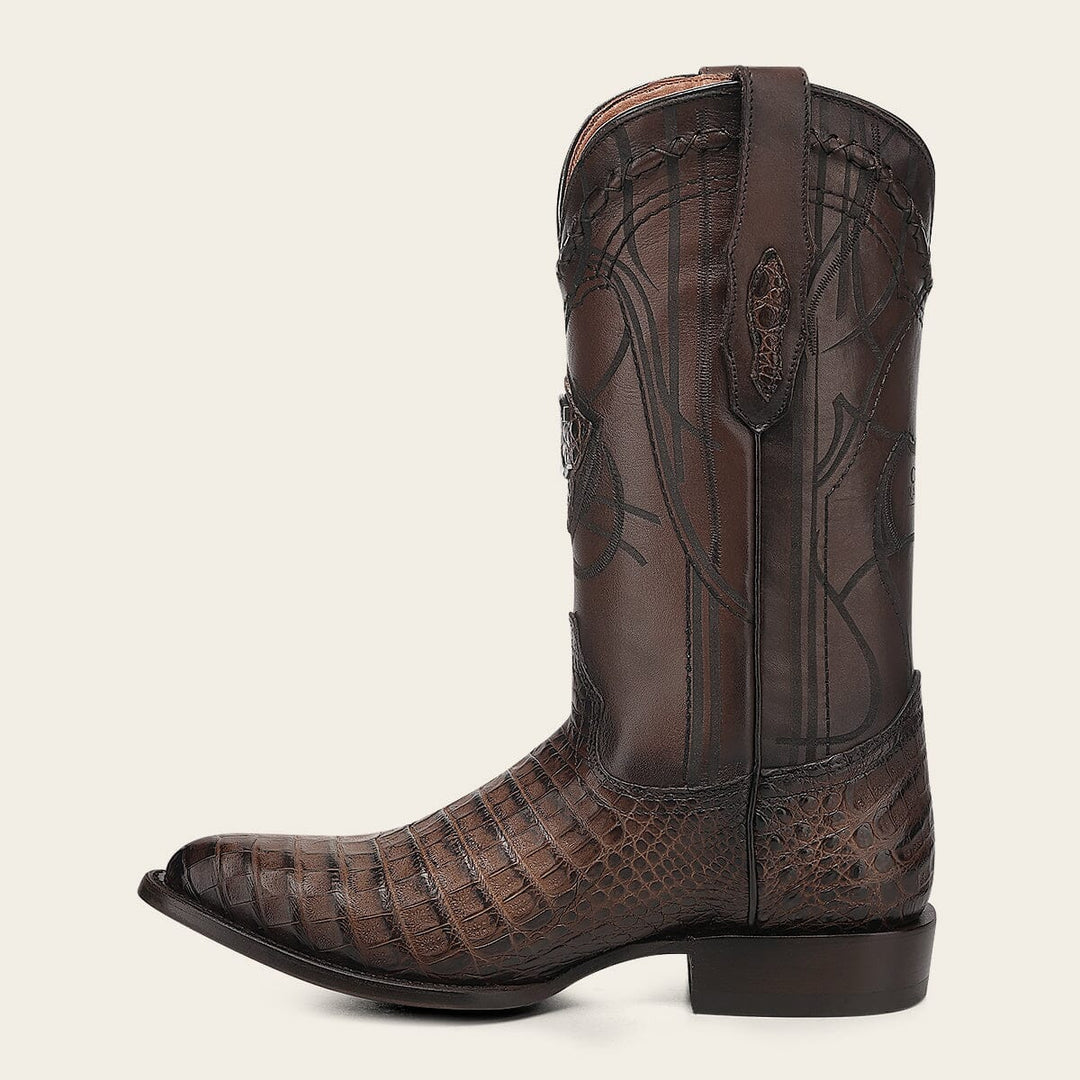 Bota vaquera en piel genuina de fuscus para caballero Ofertas 