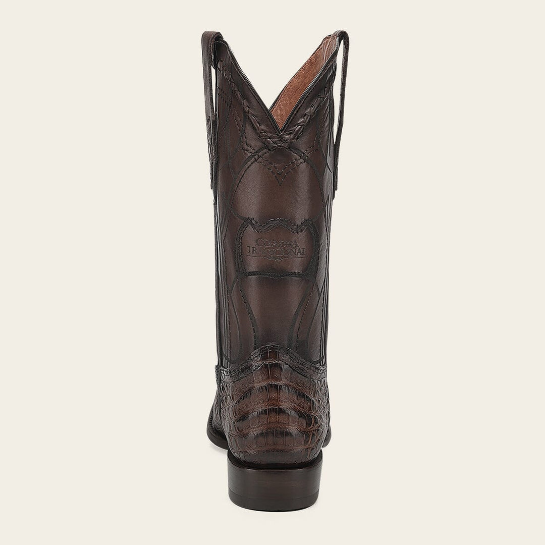 Bota vaquera en piel genuina de fuscus para caballero Ofertas 