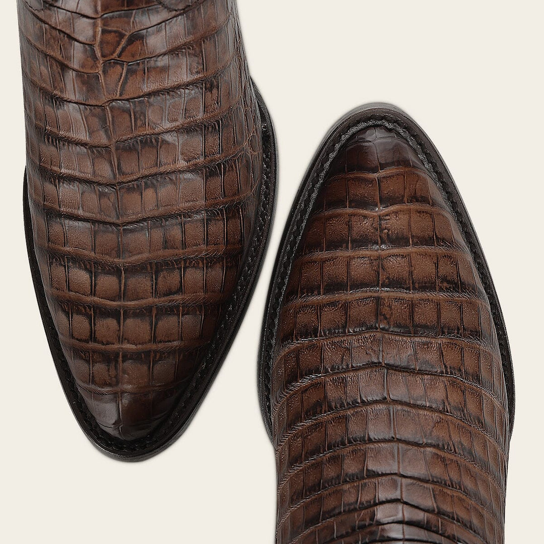 Bota vaquera en piel genuina de fuscus para caballero Ofertas 