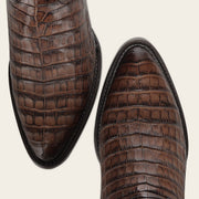 Bota vaquera en piel genuina de fuscus para caballero Ofertas 