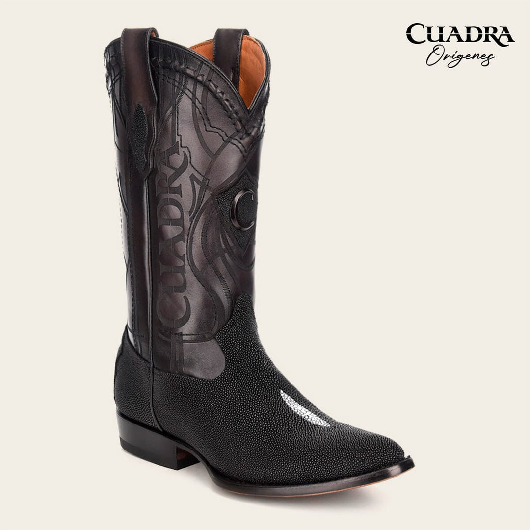 Bota tradicional Orígenes en piel genuina de mantarraya para