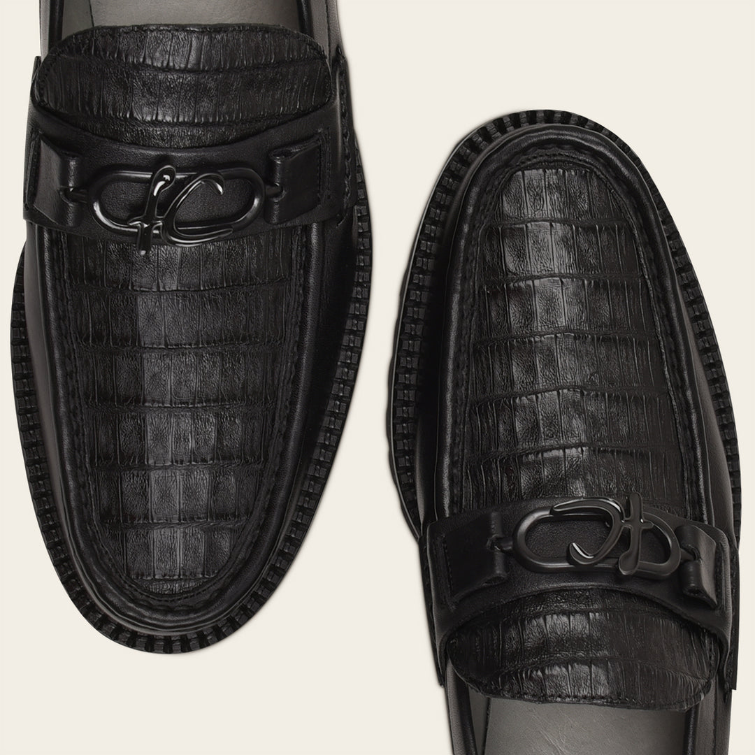 Loafers para caballero en piel de caimán