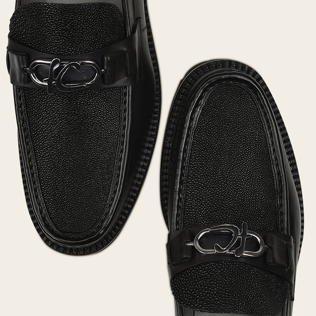 Loafers para caballero en piel genuina de mantarraya