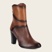 Botín de vestir en piel genuina de venado para dama Botas y Botines 