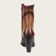 Botín de vestir en piel genuina de venado para dama Botas y Botines 