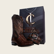 Cuadra Imperio Alligator Edición Especial 2024 Café Botas y Botines 