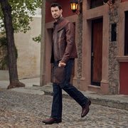 Bota casual en piel genuina para caballero Botas y Botines 